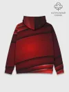 Худи мужской база хлопок / 3D red Абстрактные линии