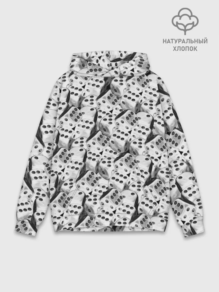 Худи мужской база хлопок / Игральные Кости