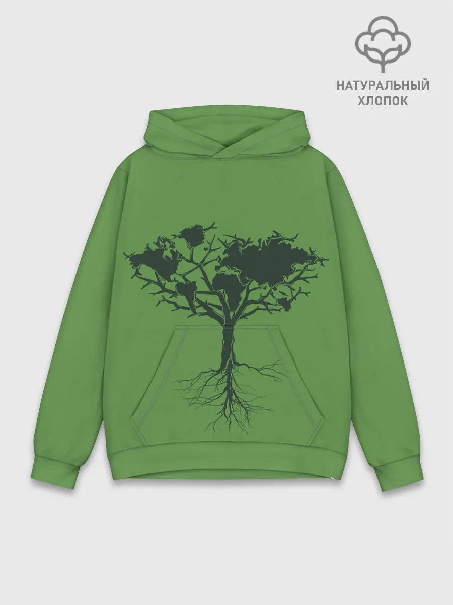 Худи мужской база хлопок / Древо Мира