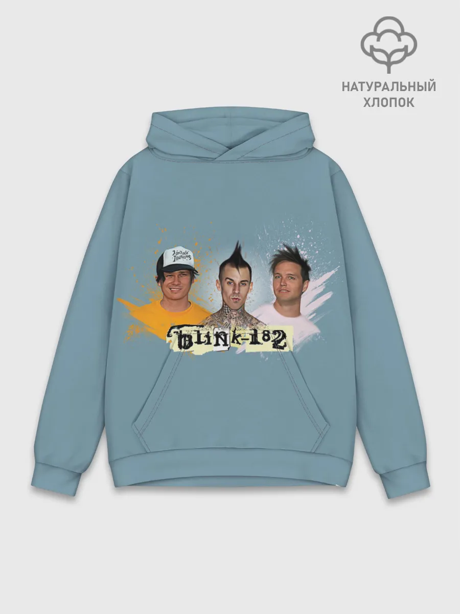 Худи мужской база хлопок / Blink 182