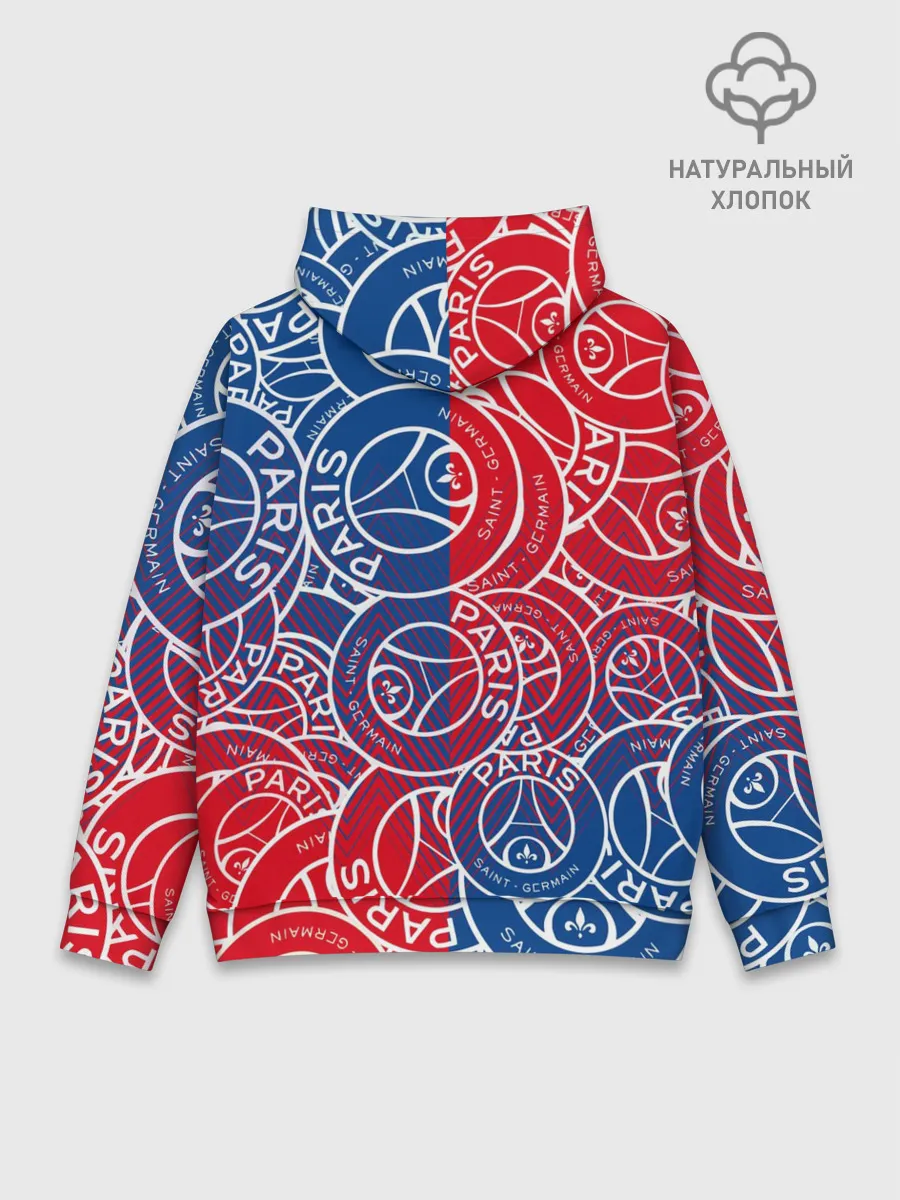 Худи мужской база хлопок / ФК ПСЖ / PARIS SAINT GERMAIN