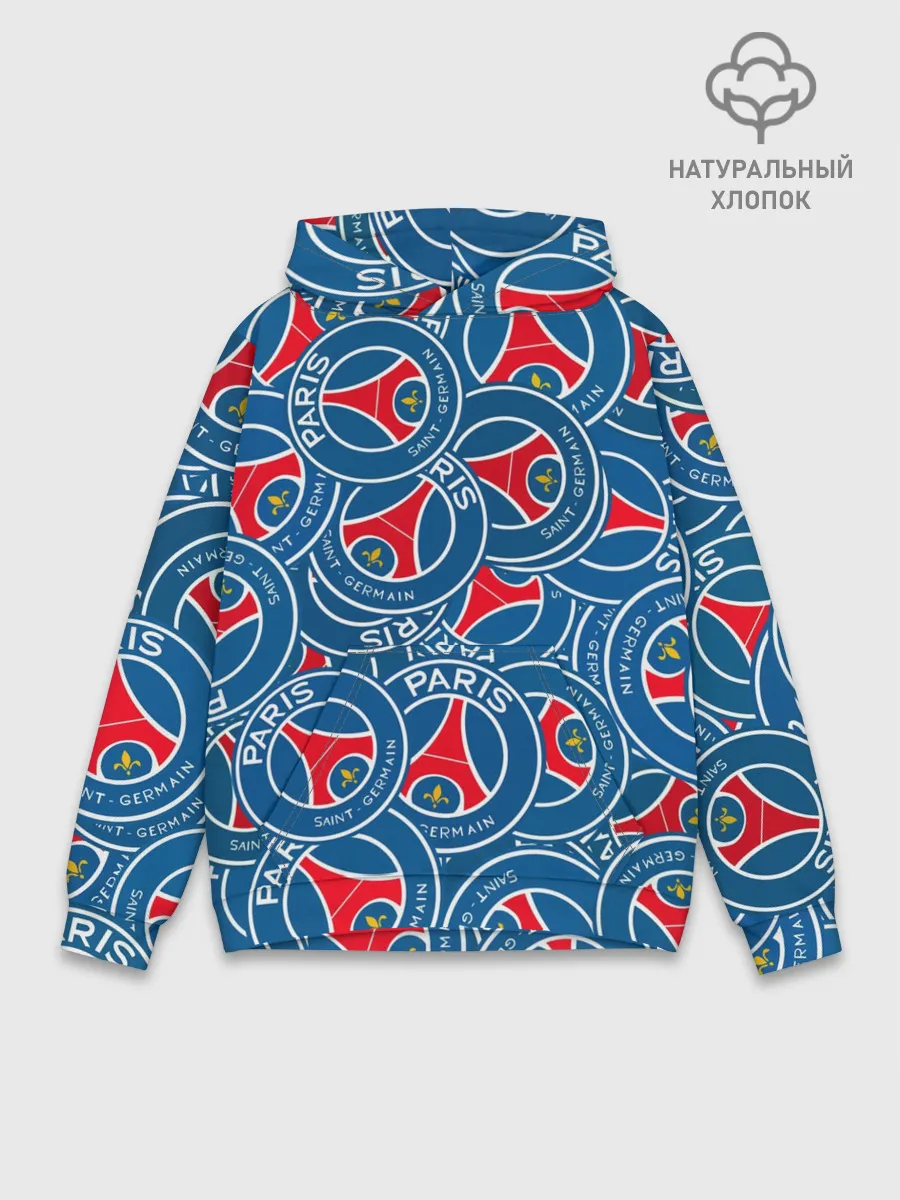 Худи мужской база хлопок / ФК ПСЖ / PARIS SAINT GERMAIN