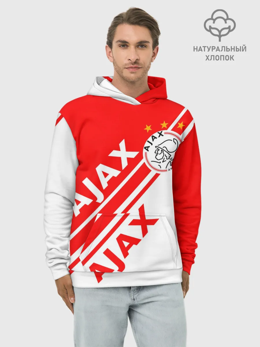 Худи мужской база хлопок / FC AJAX AMSTERDAM / ФК АЯКС