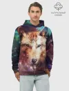 Худи мужской база хлопок / Красивый волк
