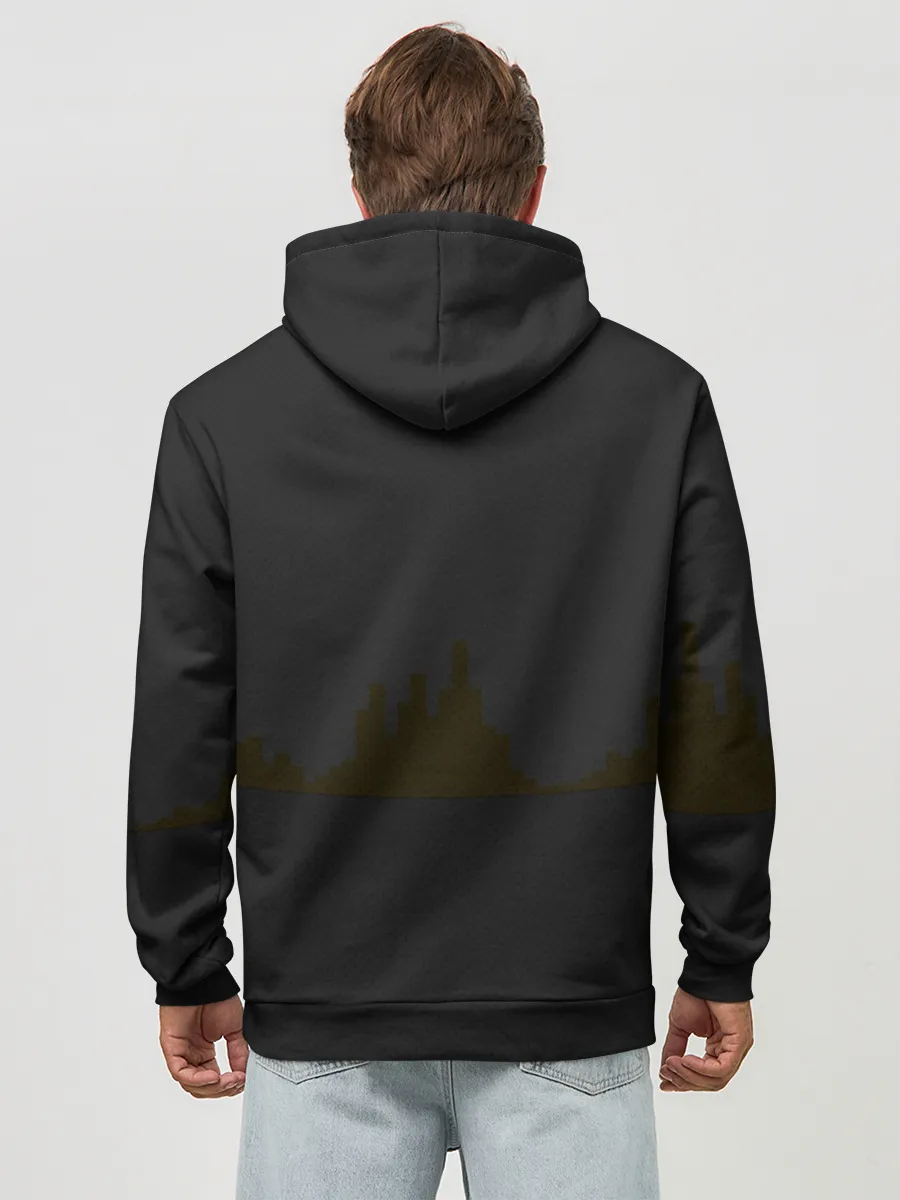 Худи мужской база хлопок / Ретро стиль. Девушка.