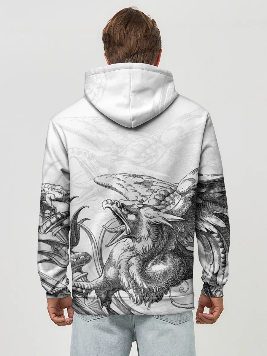 Худи мужской база хлопок / Грифон