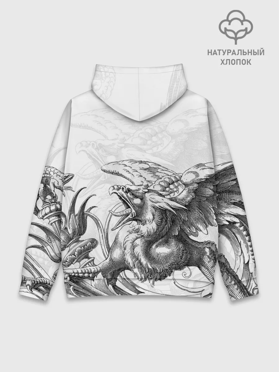 Худи мужской база хлопок / Грифон