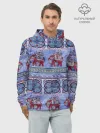 Худи мужской база хлопок / Индийский Орнамент