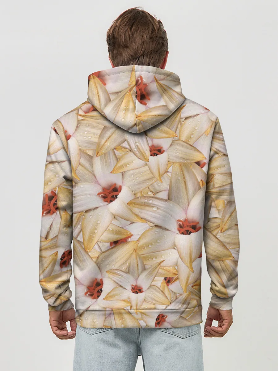 Худи мужской база хлопок / Яркие Цветы