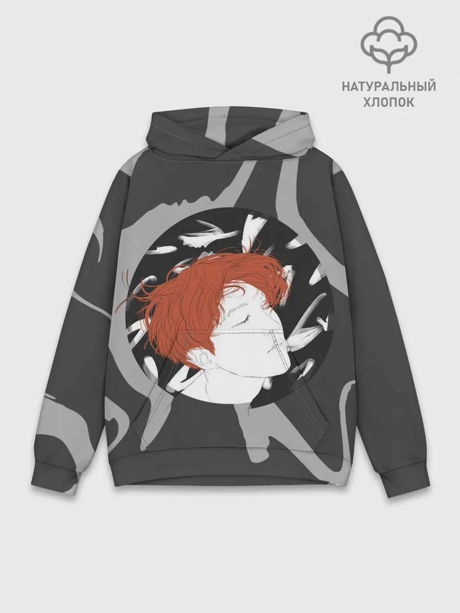 Худи мужской база хлопок / BTS Style