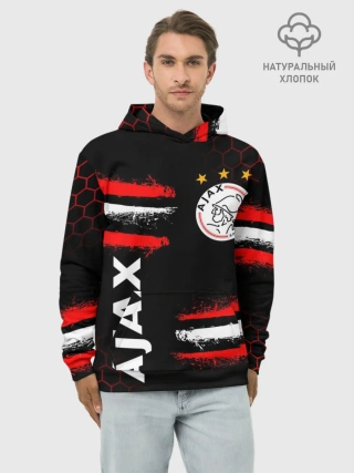Худи мужской база хлопок / FC AJAX AMSTERDAM / ФК АЯКС