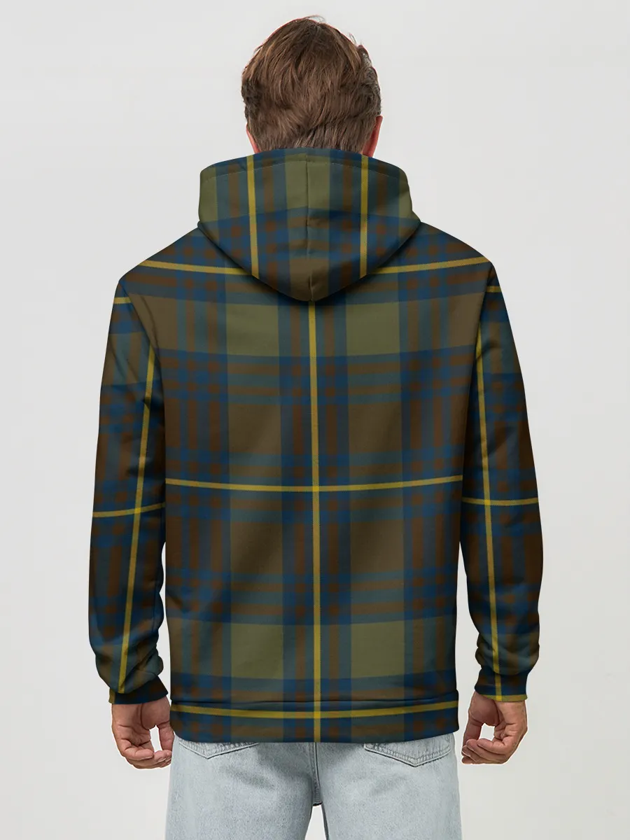 Худи мужской база хлопок / Шотландская клетка, тартан