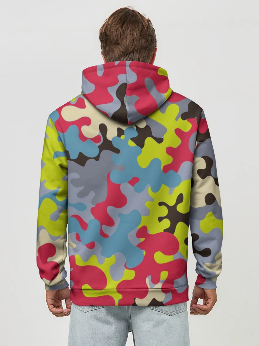 Худи мужской база хлопок / Цветные облака