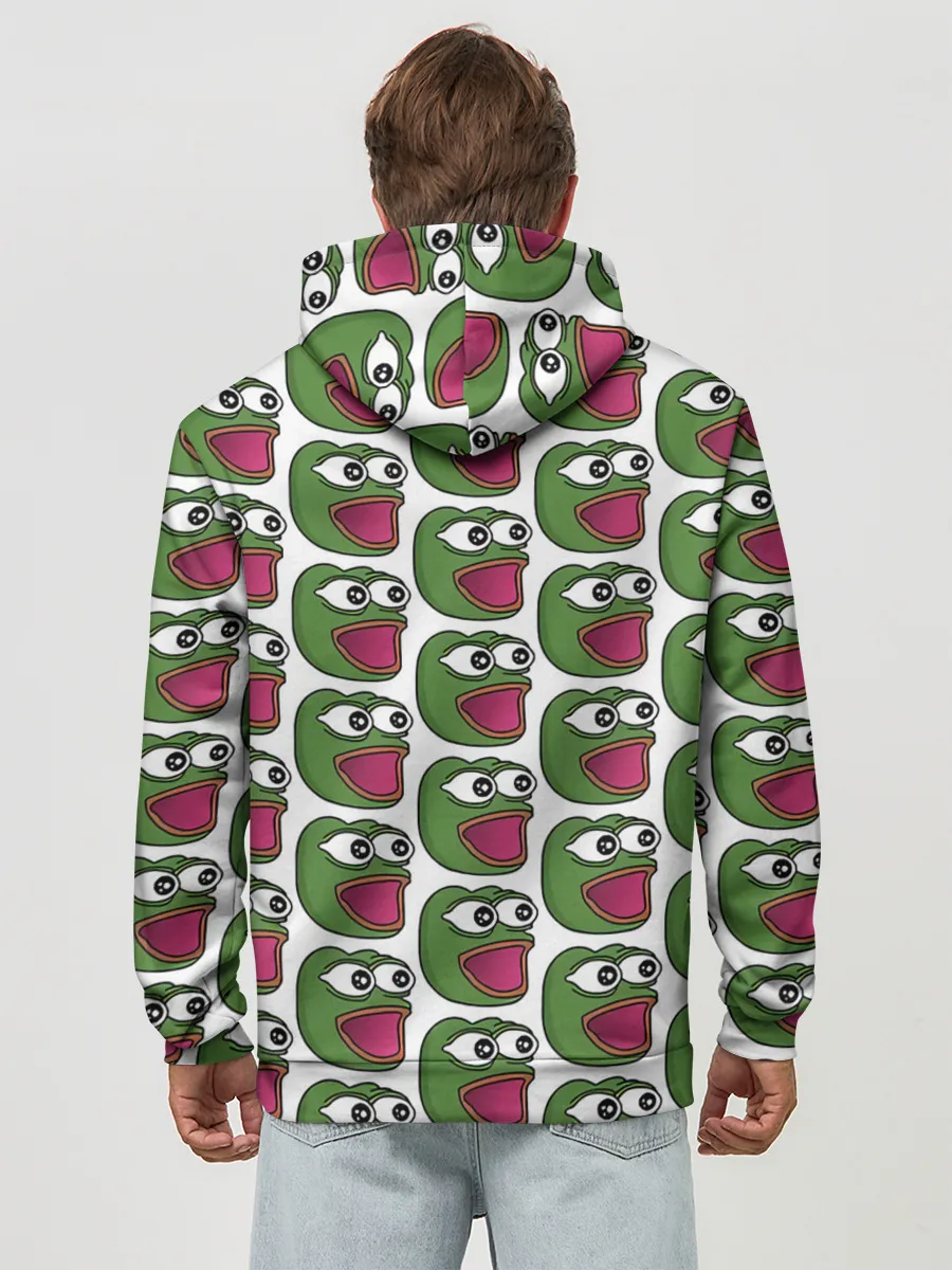 Худи мужской база хлопок / Poggers Pattern