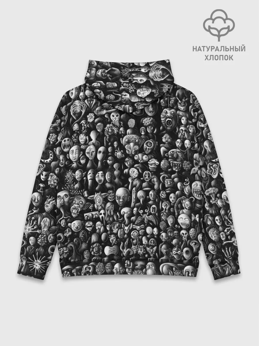 Худи мужской база хлопок / Мрачные портреты