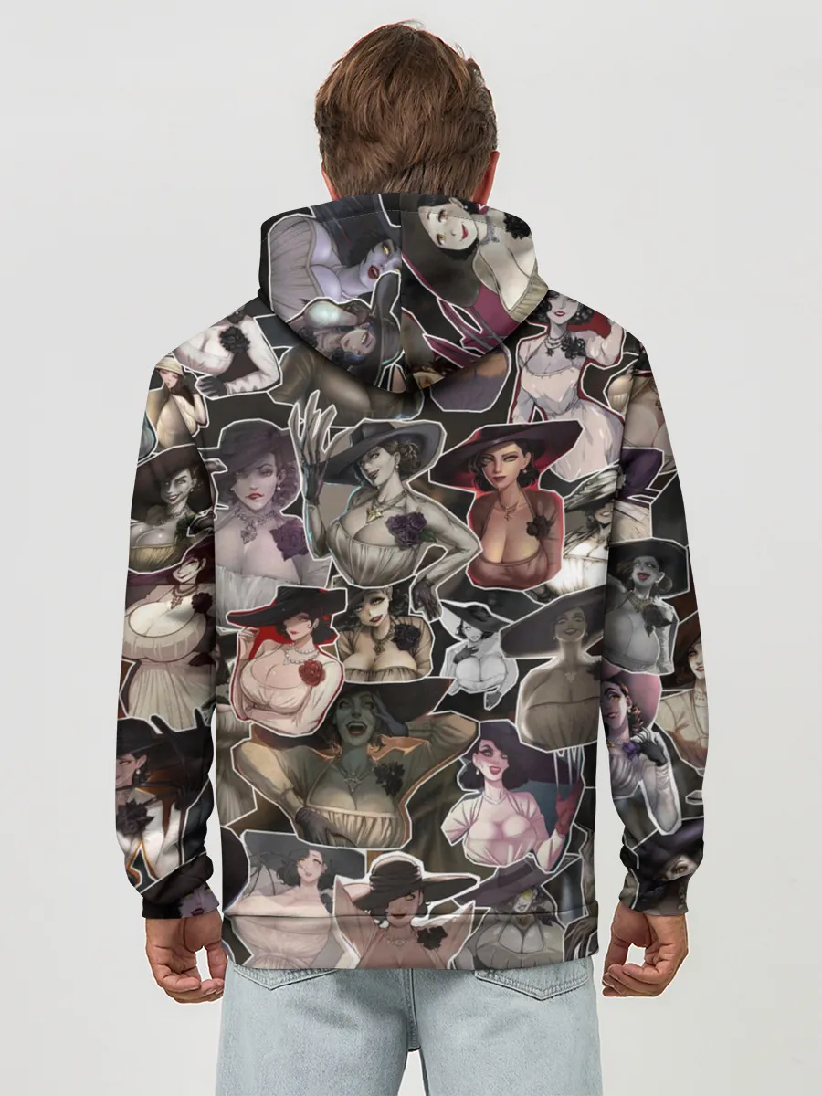 Худи мужской база хлопок / Dimitrescu stikers style