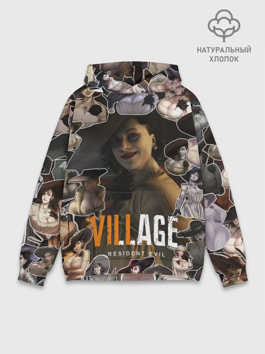 Худи мужской база хлопок / Dimitrescu stikers style