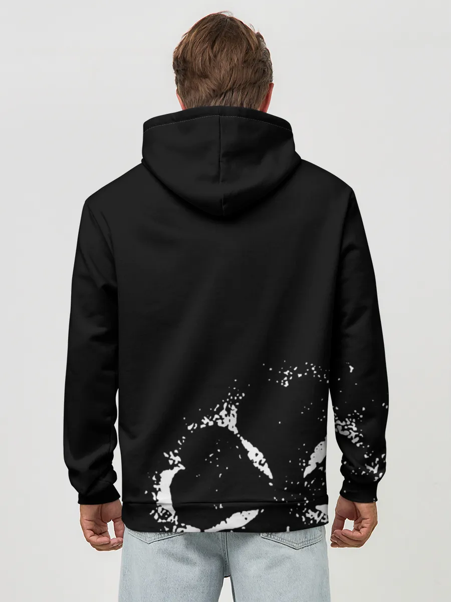 Худи мужской база хлопок / Магна Свинг Чёрный клевер