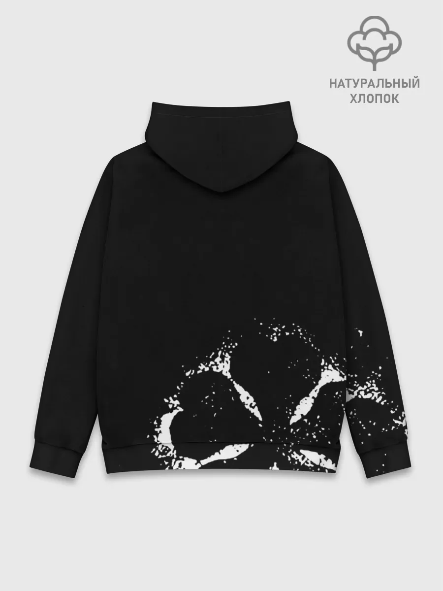 Худи мужской база хлопок / Магна Свинг Чёрный клевер