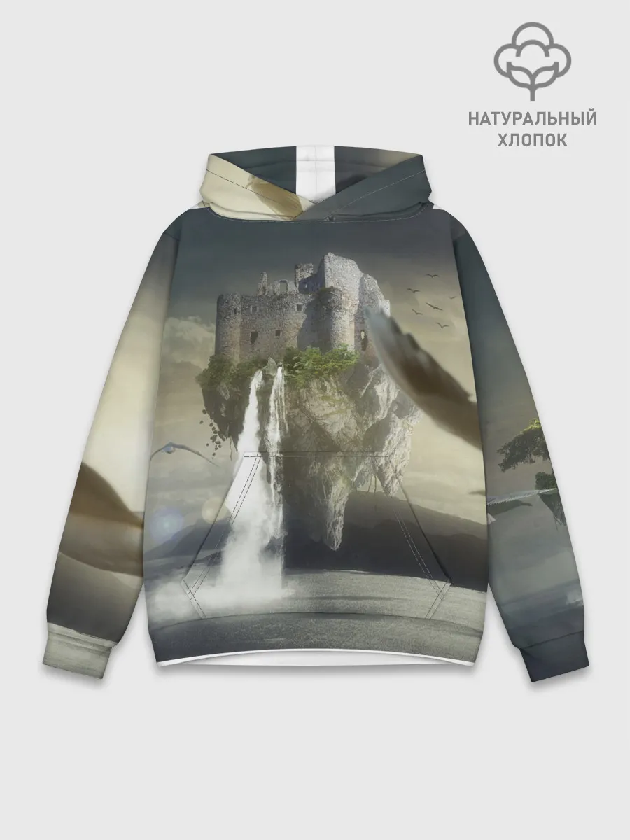 Худи мужской база хлопок / Парящий замак