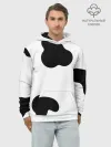 Худи мужской база хлопок / Cow print