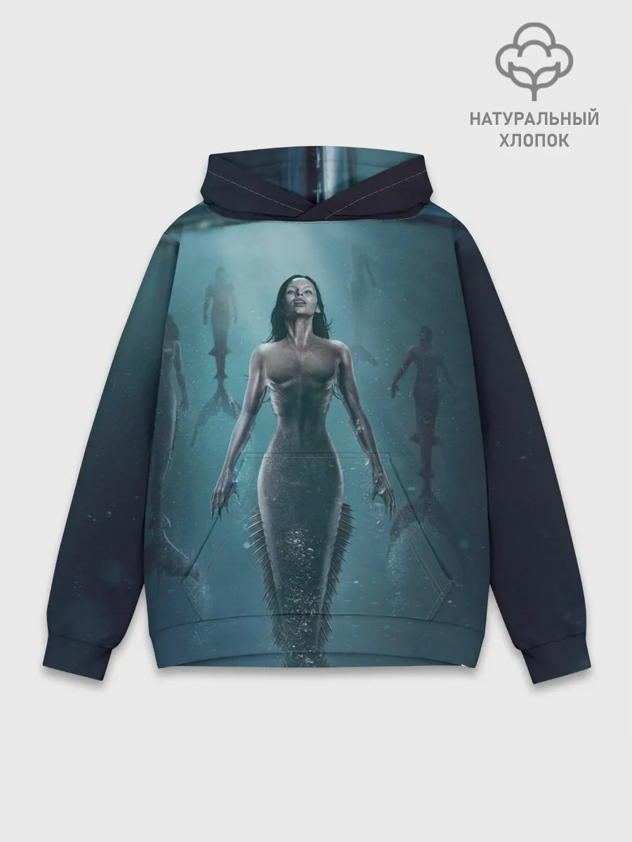 Худи мужской база хлопок / Русалка