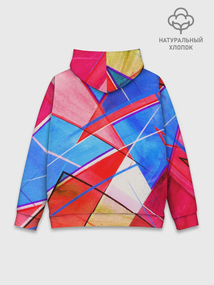 Худи мужской база хлопок / Абстрактные Фигуры