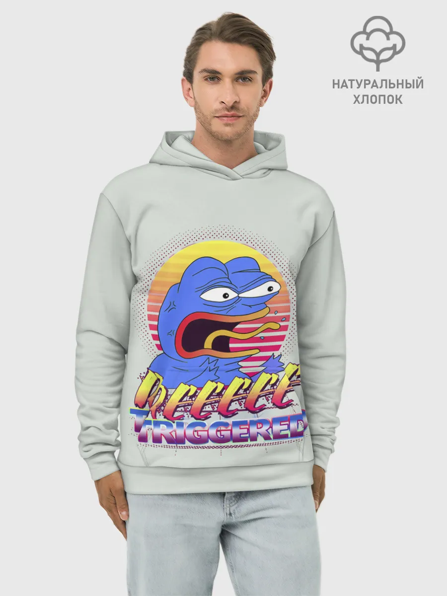 Худи мужской база хлопок / Пепе РеТриггер