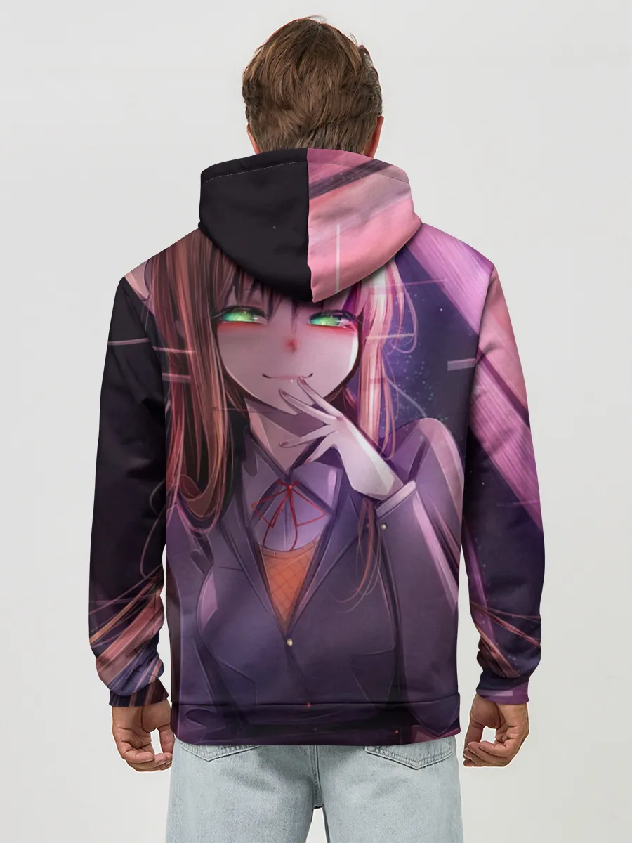 Худи мужской база хлопок / Monika Doki Doki