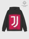 Худи мужской база хлопок / JUVENTUS / ЮВЕНТУС / НЕОН