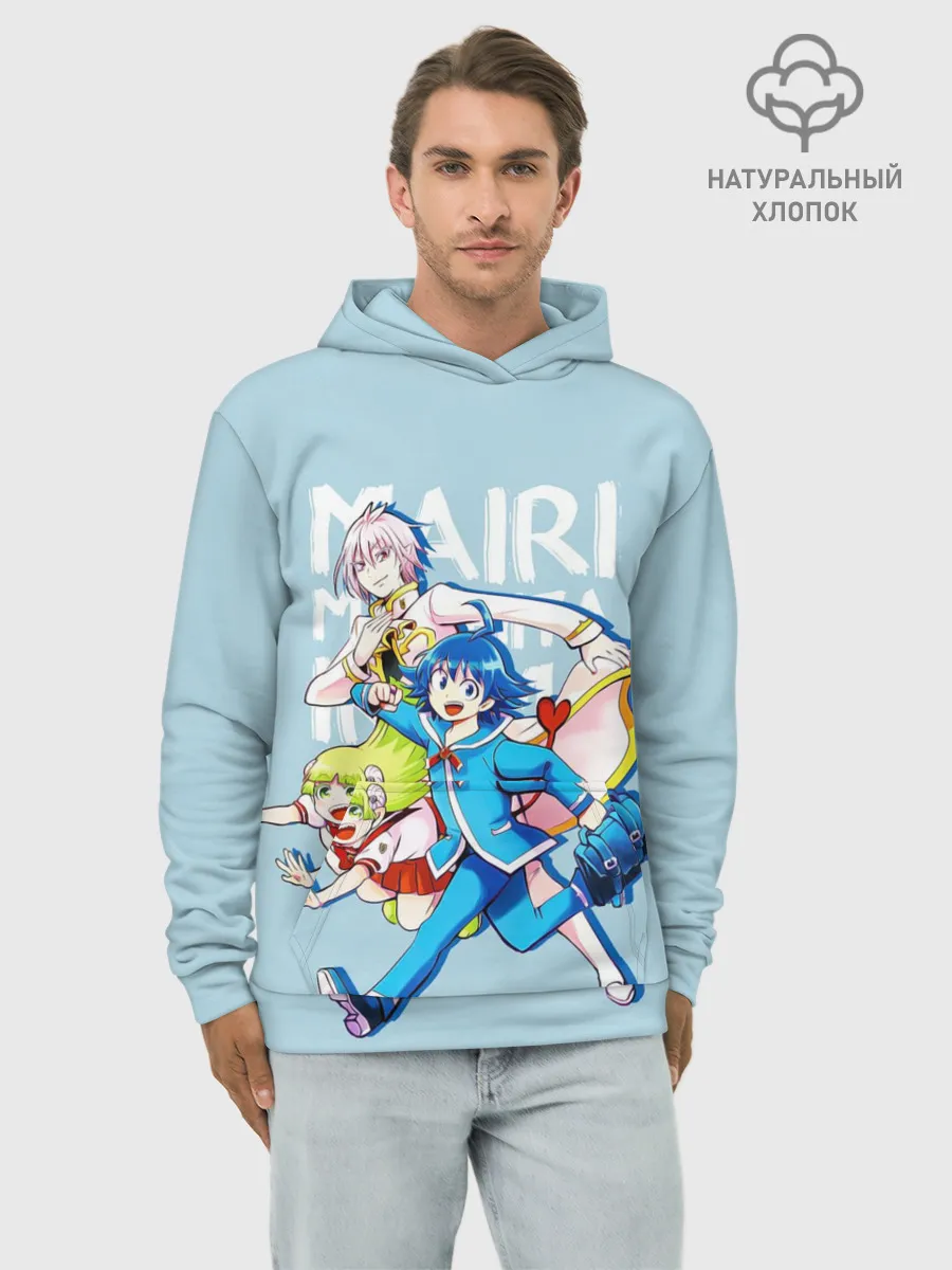 Худи мужской база хлопок / Mairimashita!