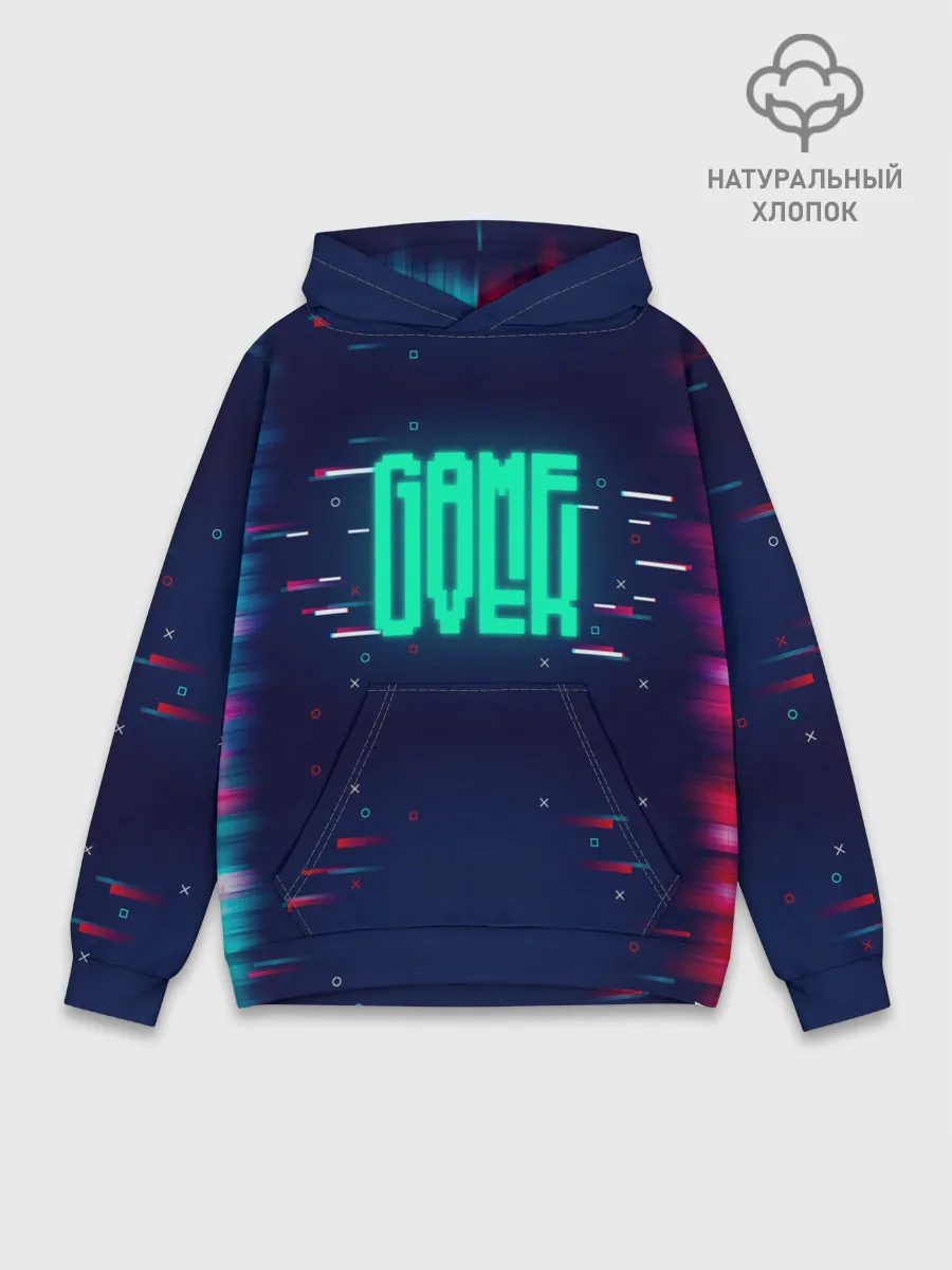 Худи мужской база хлопок / Game Over