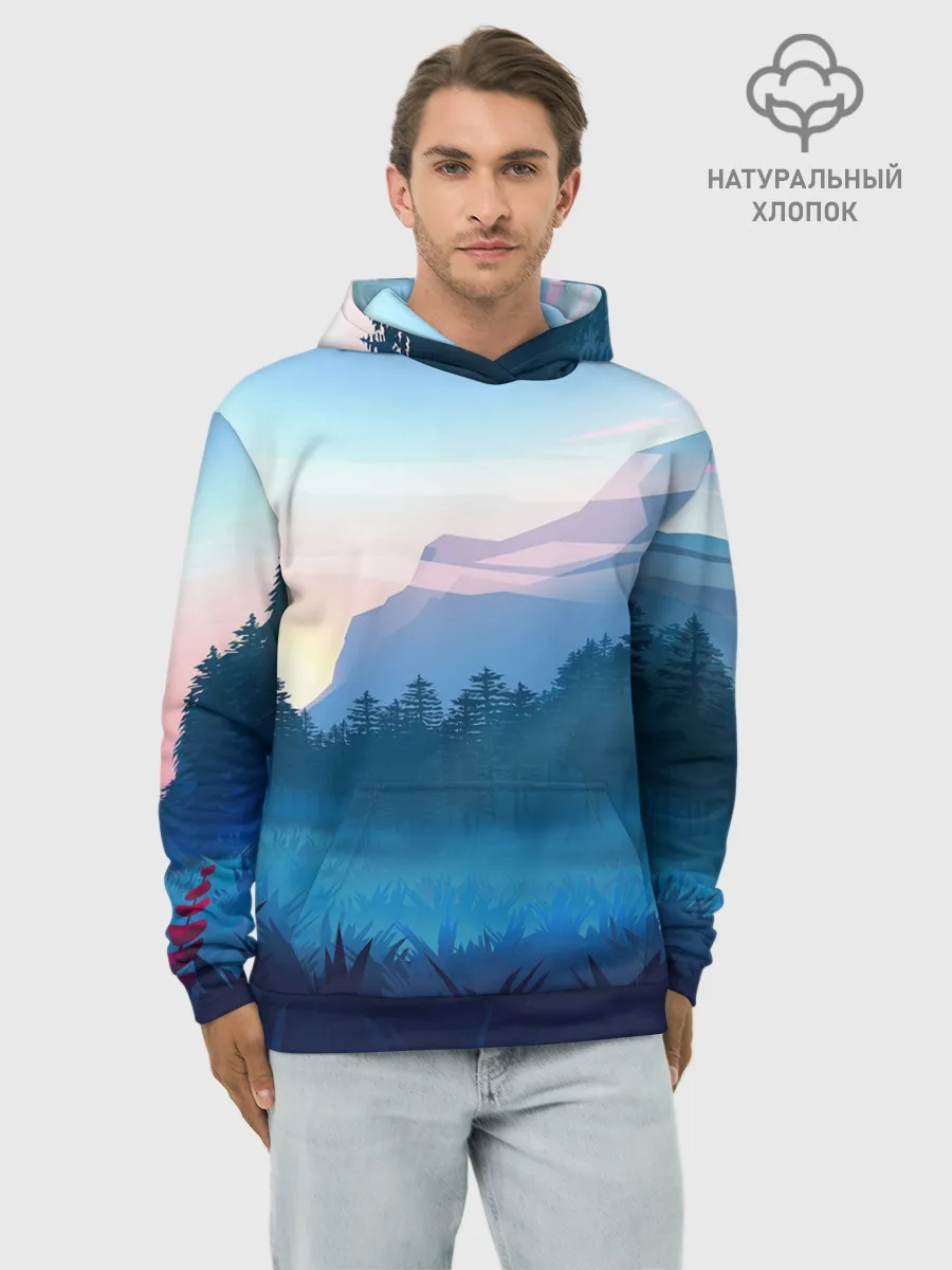 Худи мужской база хлопок / Рассвет