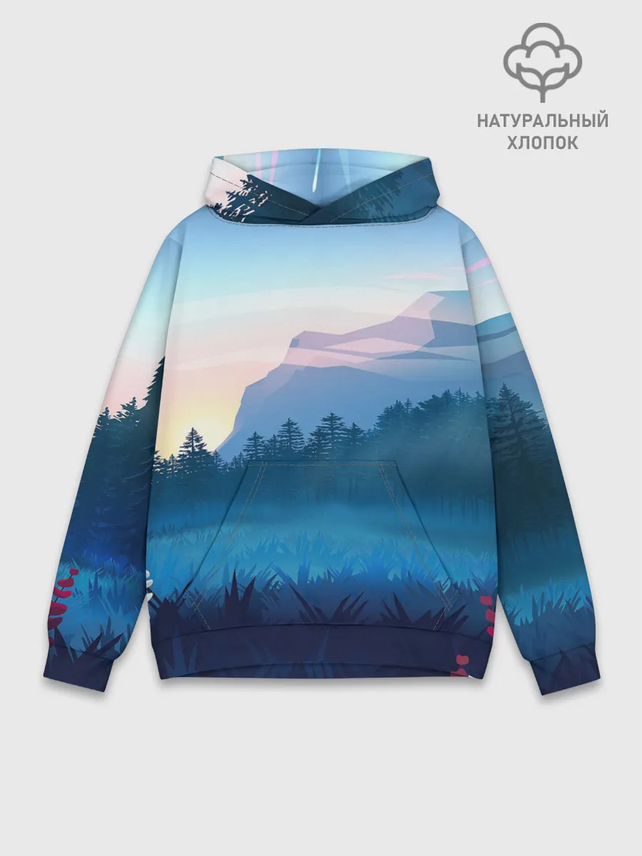 Худи мужской база хлопок / Рассвет