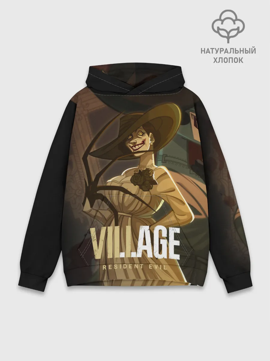 Худи мужской база хлопок / Lady Alcina Dimitrescu