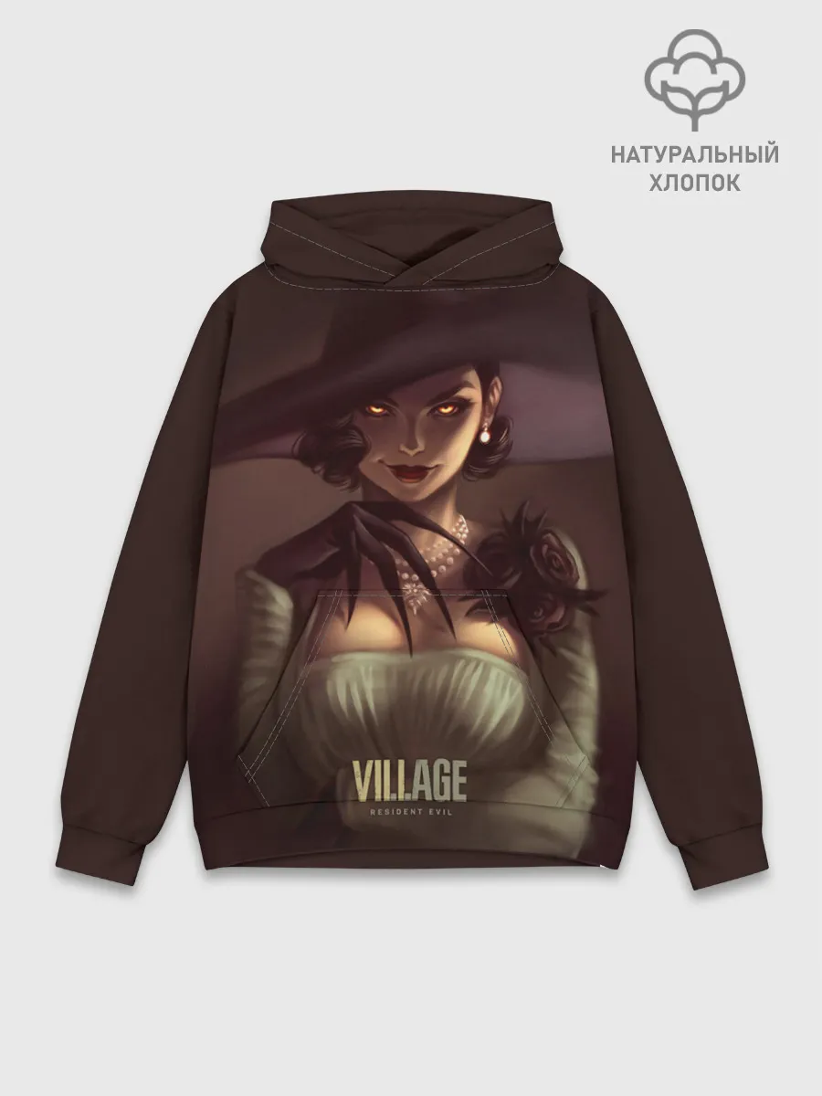 Худи мужской база хлопок / Lady Alcina Dimitrescu