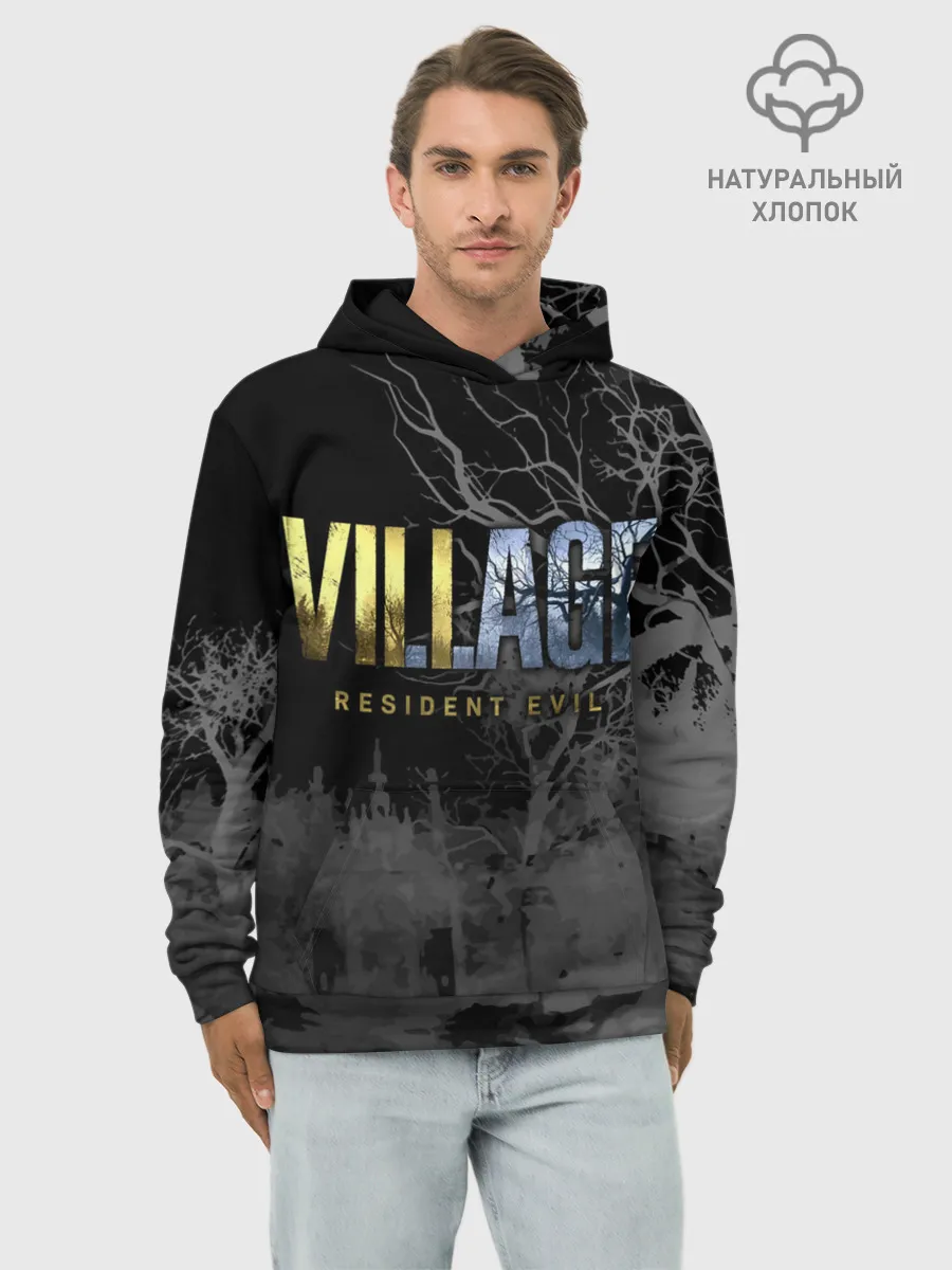 Худи мужской база хлопок / Resident Evil Village