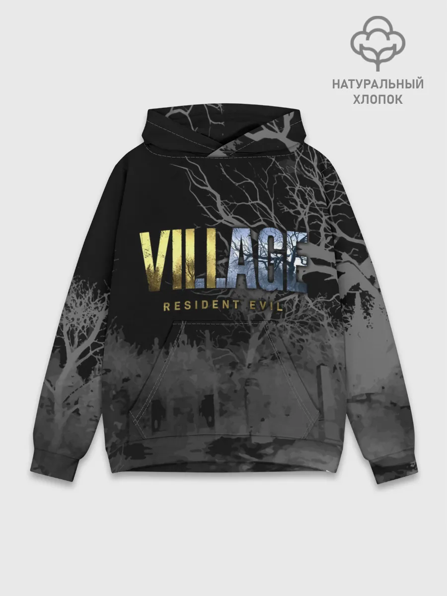 Худи мужской база хлопок / Resident Evil Village