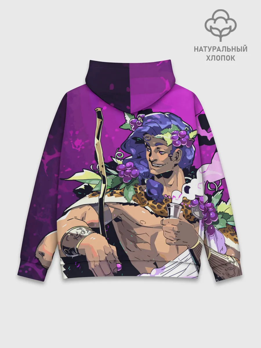 Худи мужской база хлопок / Бог виноделия Дионис