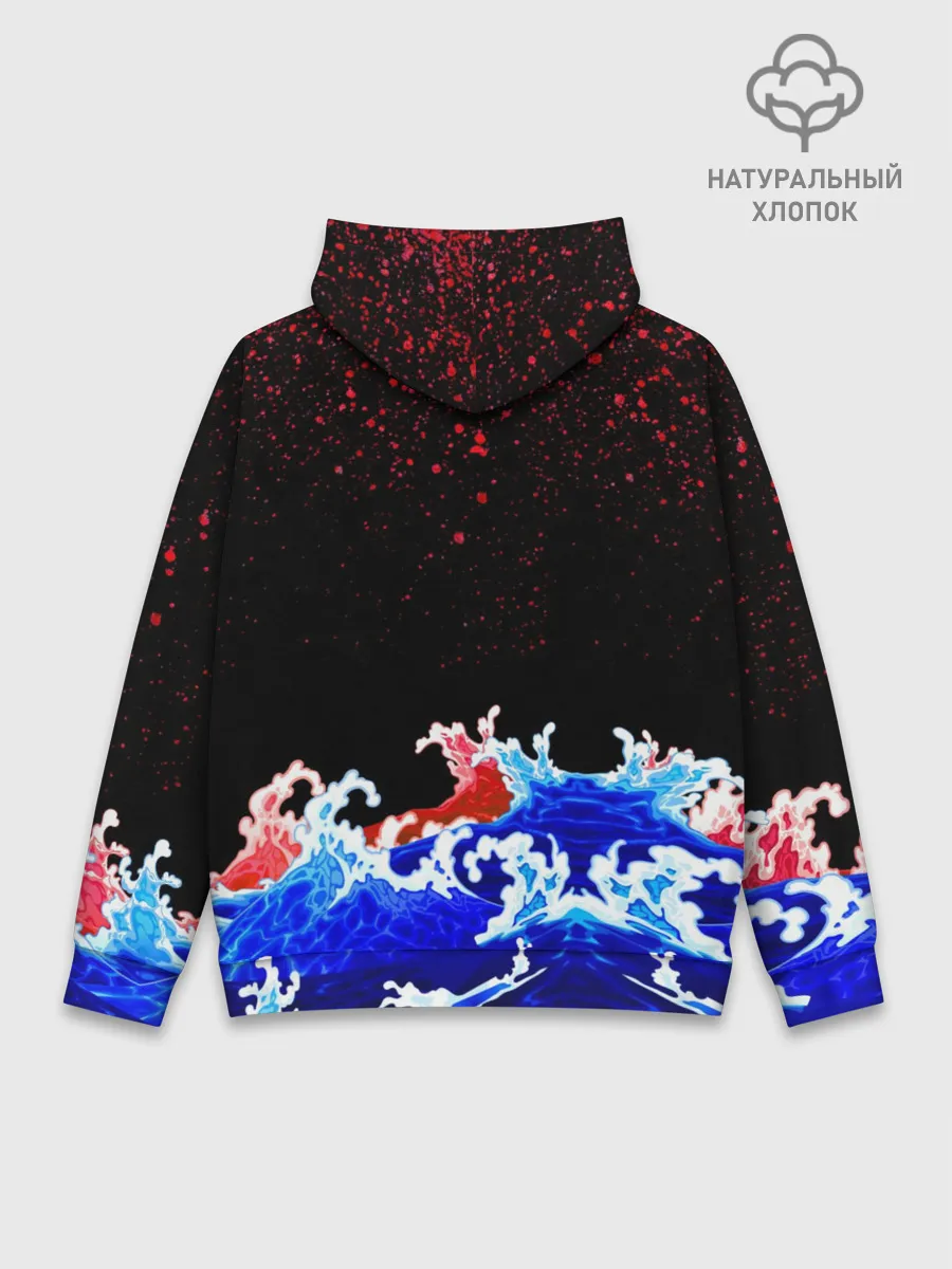 Худи мужской база хлопок / Кровавый Кракен Монстр