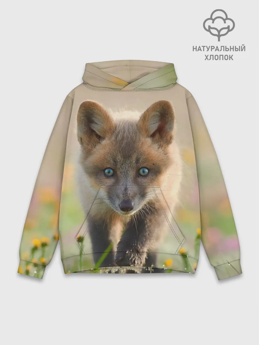 Худи мужской база хлопок / Лисичка