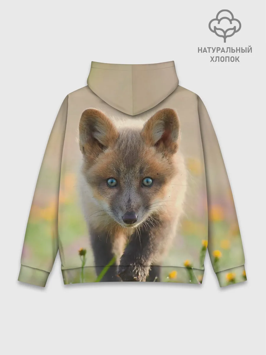 Худи мужской база хлопок / Лисичка