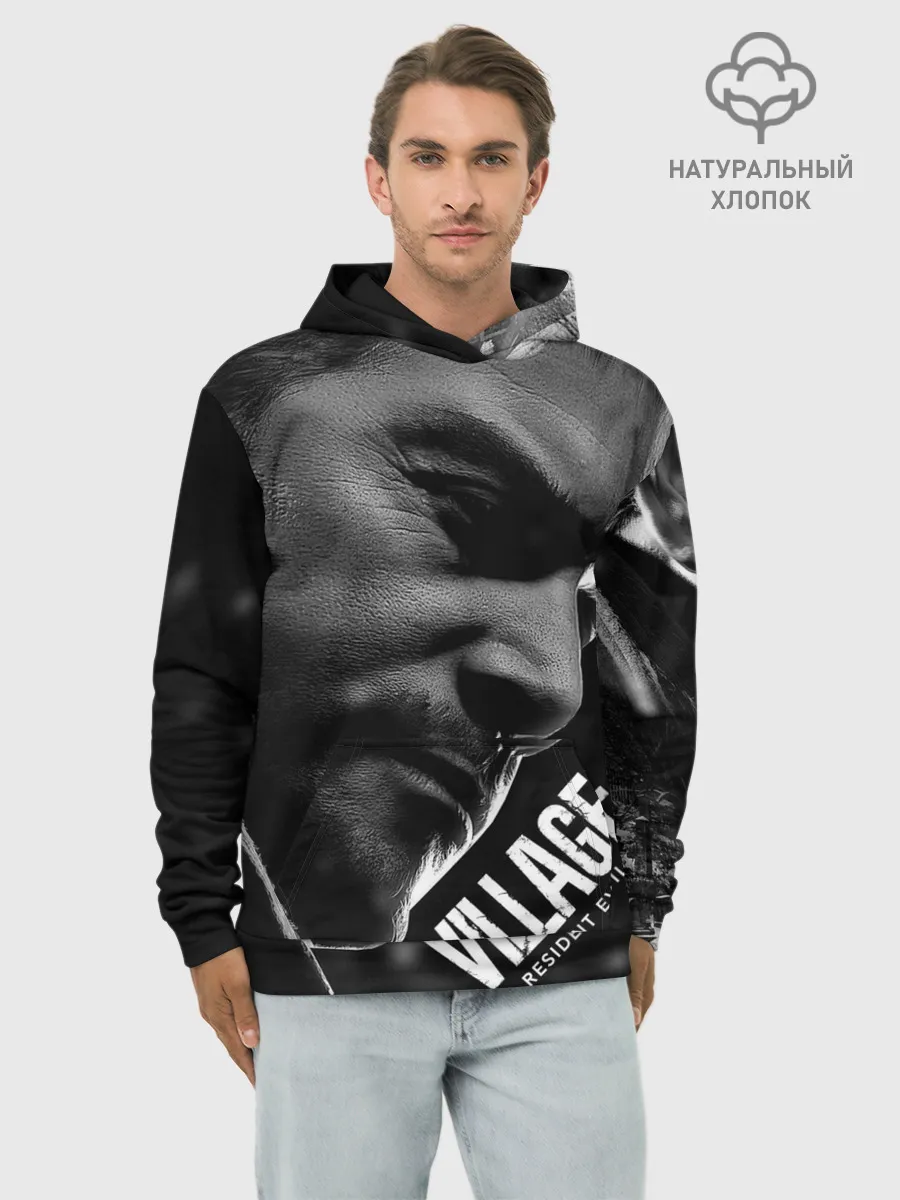 Худи мужской база хлопок / RESIDENT EVIL 8 VILLAGE