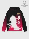Худи мужской база хлопок / JUVENTUS / ЮВЕНТУС / НЕОН