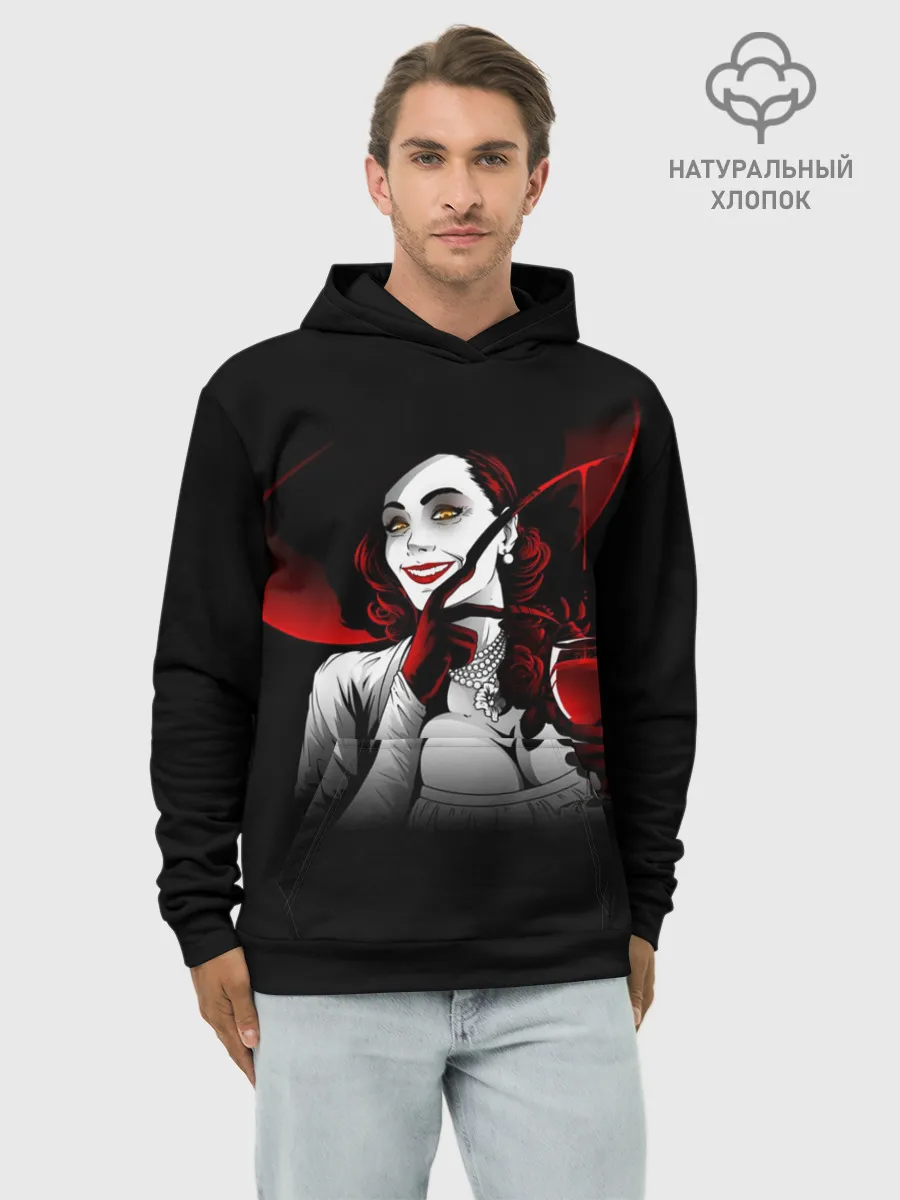 Худи мужской база хлопок / Resident Evil Леди Вампир