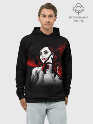 Худи мужской база хлопок / Resident Evil Леди Вампир