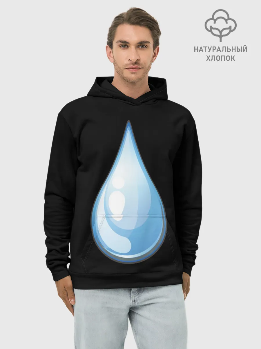 Худи мужской база хлопок / Капля воды