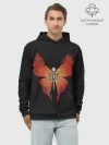 Худи мужской база хлопок / Butterfly Skeleton