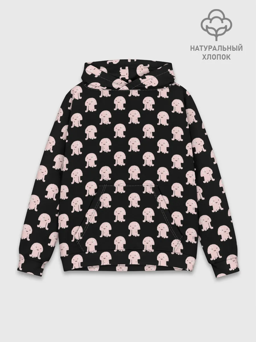 Худи мужской база хлопок / Осьминоги