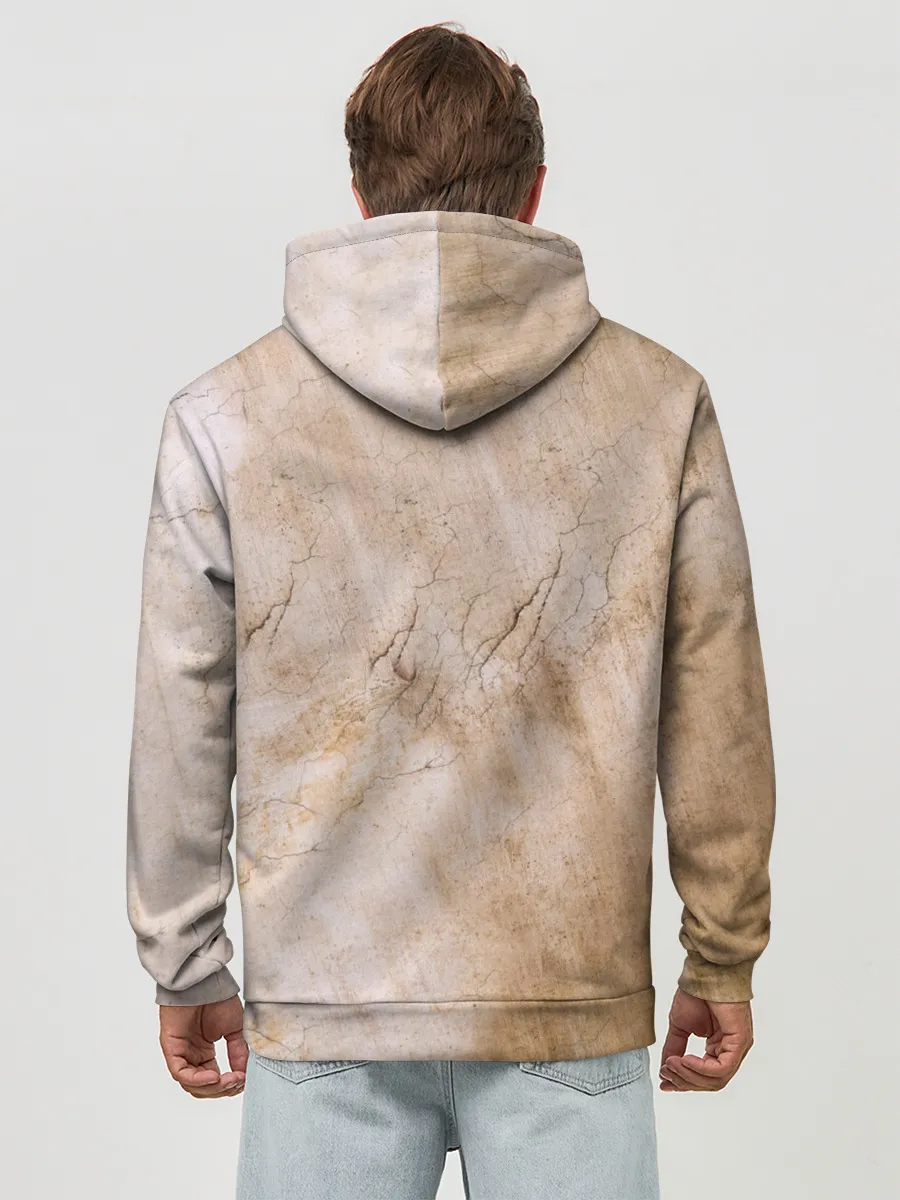 Худи мужской база хлопок / Микеланджело сотворение Адама